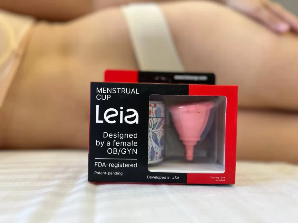 Leia menstrual cup for low cervix